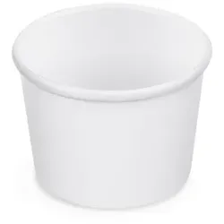 1000 Eisbecher 125 ml Papier mit PE-Beschichtung weiß - Stilvolle Präsentation