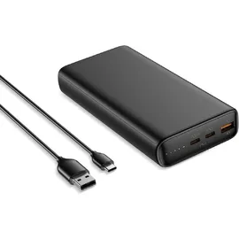 VEGER T100, 20000 mAh, Lithium-Ion (Li-Ion), Schwarz - Schwarz