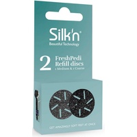 Silk'n Hornhautentferner Ersatzschleifscheiben FreshPedi Refill discs 1 Medium 1Coarse, Set, 2-St. schwarz