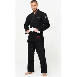 Kimono Brasilianisches Jiu-Jitsu 450 g/m2 - schwarz A1 165-175cm