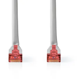 Nedis CCGL85220GY200 - RJ45 Stecker | RJ45 Stecker | S/FTP | 20.0 m | rund | PVC | Grau