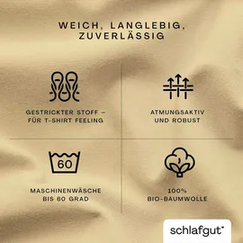 schlafgut Casual 120 x 200 - 130 x 200 cm yellow mid