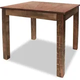 The Living Store Esszimmertisch Recyceltes Massivholz 82 x 80 x 76 cm - Braun
