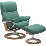 Stressless "Mayfair", mit Signature Base, Größe S, M & L, Gestell Eiche grün 92 cm x 103 cm x 79 cm