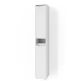 Vicco Ruben Hochschrank 30 x 192,5 cm Weiß Spanplatte