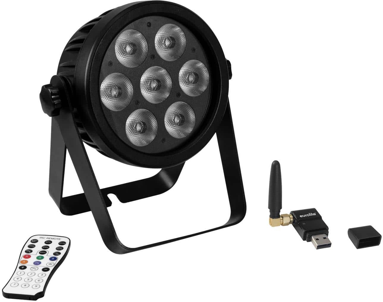 Eurolite LED 7C-7 Silent Slim Spot QuickDMX Set