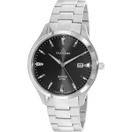 Dugena Herren-Armbanduhr Tresor Master, Quarz, Edelstahl, Saphirglas, 20 bar