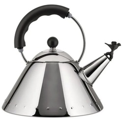 Alessi Wasserkessel Michael Graves 9093 B Schwarz, (1-tlg) silberfarben