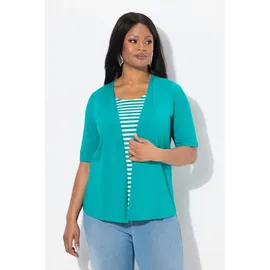 Ulla Popken Shirt in grünblau | Gr.: 58-60