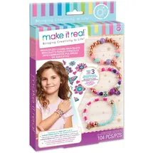 Carletto Glitzeralarm Armbänder DIY Armband Set mit funkelnden Perlen und Amuletten