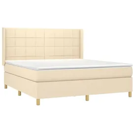 vidaXL Boxspringbett 180 x 200 cm Beige