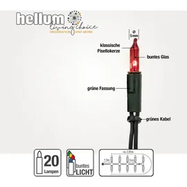Hellum Mini-Lichterkette Batterie 2,85 m Bunt