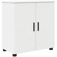 VidaXL Badezimmer Schrank mit Regal Weiß 61 x 35