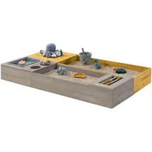 Muddy Buddy Holzsandkasten Flexy Style mit Holzschutz vorbehandelt grau