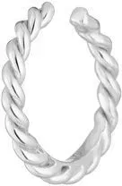 LEAF - EARCUFF ROPE - silber