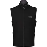 Regatta Herren Bradwell Iii' Full Zip Wind Resistant Softshell Gilet Westen, Schwarz, 3XL EU