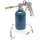 Wiltec Druckbecherpistole 1100ml 4-6bar 1/4" Hohlraumpistole u. Schläuche Spritzpistole Hakendüse Runddüse
