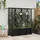 vidaXL Hochbeet mit Rankgitter und Dach 163,5 x 40 x 138 cm Schwarz