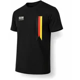 ATHLEJOY Deutschland WM 2026 Trikot schwarz - für Herren & Damen - zur Fußball Weltmeisterschaft - Germany Fanartikel - Schwarz L - L