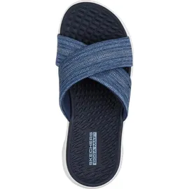 SKECHERS GO Walk Flex Sandale Impressed, Navy Textile, 37 EU