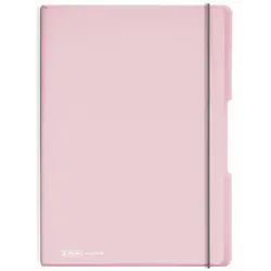 Herlitz 11408648, Monochromatisch, Pink, A4, 80 Blätter, 80 g/m2, Hardcover