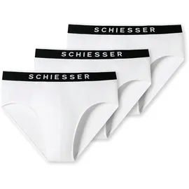 SCHIESSER Rioslip unifarben Weiß XL 3er Pack