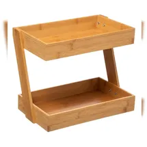 Five Organizer mit 2 Tabletts 40 x 30 x 10 cm Braun