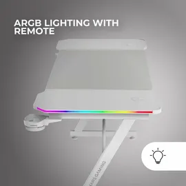 Mars Gaming MGD-X140RGB Gaming-Tisch Weiß