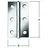Vormann Scharnier 60 x 34 mm 20 Stück