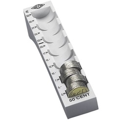 Wedo Geldzählrille 50 Cent grau, 18x3.8x4.5 cm