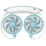 Tragbarer Nackenventilator, Über Usb Wiederaufladbarer, Freihändiger Nackenventilator, 3 Geschwindigkeiten, 1200 Mah, 360-grad-freidrehung, Passend Für Büro/zuhause/im Freien/reisen/camping