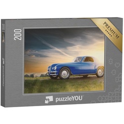 puzzleYOU Puzzle Oldtimer bei Sonnenuntergang, 200 Puzzleteile, puzzleYOU-Kollektionen Autos