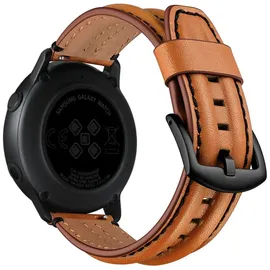 system-s Armband flexibel aus Silikon 20mm für Samsung Galaxy Watch 4 Smartwatch Braun
