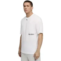 Puma M Graphic Oversize Tee weiß M