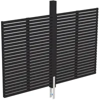 SKANHOLZ Carport-Rückwand SKANHOLZ "Rhombus", grau (anthrazit), B:291cm H:160cm, Holzwerkstoff,