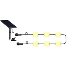 Lumisky Solar Lichterkette 5,5 m Plastik Weiß