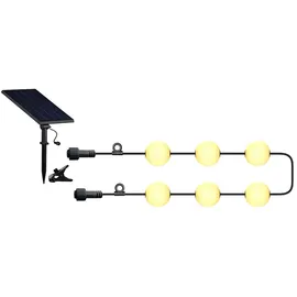 Lumisky Solar Lichterkette 5,5 m Plastik Weiß