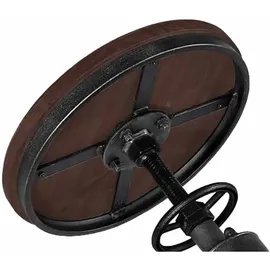 Costway Barhocker höhenverstellbar, 59,5–75 cm, Barstuhl aus Holz und Metall, Tresenhocker