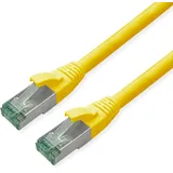 roline recycled material - Patchkabel Cat.6A S/FTP (PiMF), gelb, 1 m