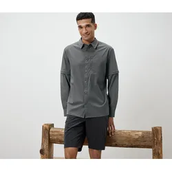 Tchibo - Outdoorhemd - Herren - Gr. M - dunkelgrau