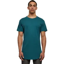 URBAN CLASSICS Shaped Long Tee T Shirt, Teal, S