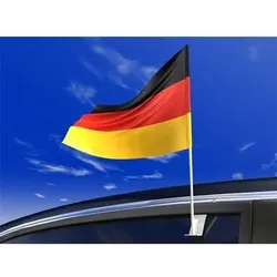 AMSCAN 400204 Riethmüller® Autofahne Deutschland, 30x40 cm