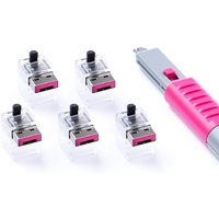 Smartkeeper ESSENTIAL 5x LAN Cable Locks mit 1x Lock Key Basic Pink