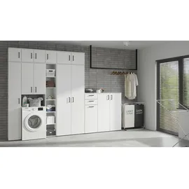 milino Mehrzweckschrank 30 x 195 x 40 cm Weiß