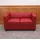 Mendler 2er Sofa Couch Loungesofa Lille ~ Kunstleder, rot