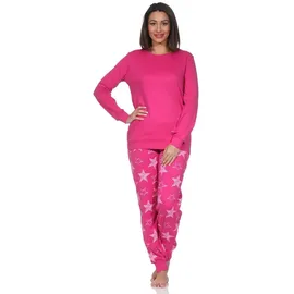 normann Pyjama Sterne Optik Pink 48-50