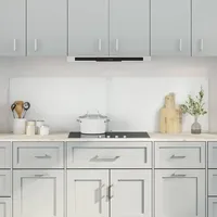 vidaXL Küchenrückwand 2 pcs Transparent 90 x 50 cm Gehärtetes Glas
