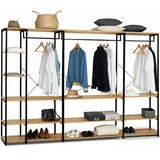 Modularer Begehbarer Kleiderschrank Xxl Großes Fassungsvermögen B. 250 Cm Detroit Industriedesign