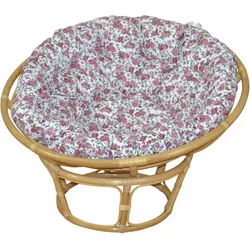 Rattanstuhl HOME AFFAIRE, beige (natur, rose), Ø100cm, Stühle, aus handgeflochtenem Rattan