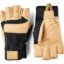 Hestra Climbers Duratan Short - 5 Finger black/tan (100701) 7